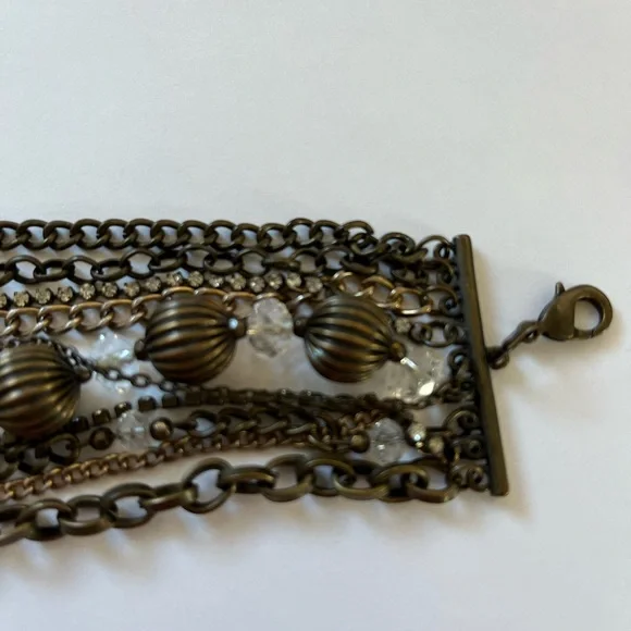 Dark Romance ~ Multiple Strand Bracelet ~ Lobster Claw Clasp ~ Vera Wang - Picture 6 of 6